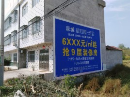 元江墙体广告质量分析