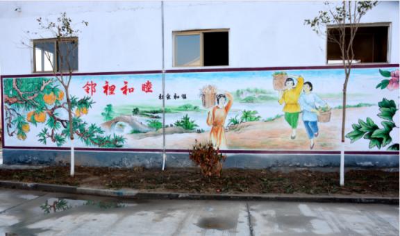 元江乡镇文化墙 乡风文明焕发新活力