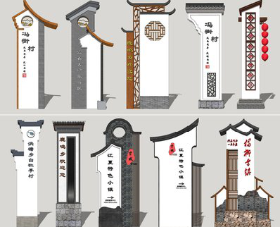 元江美丽乡村标识标牌有哪些分类？